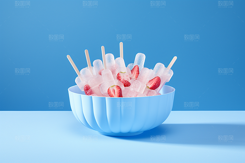 雪糕冰棒零食美食素材