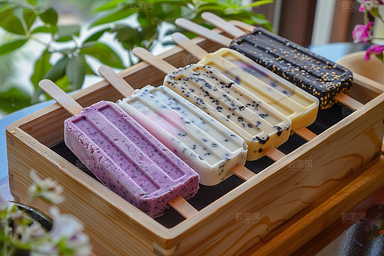 雪糕冰棒夏天消暑素材