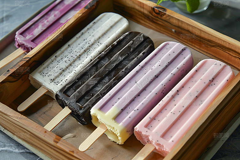 雪糕冰棒夏天消暑素材
