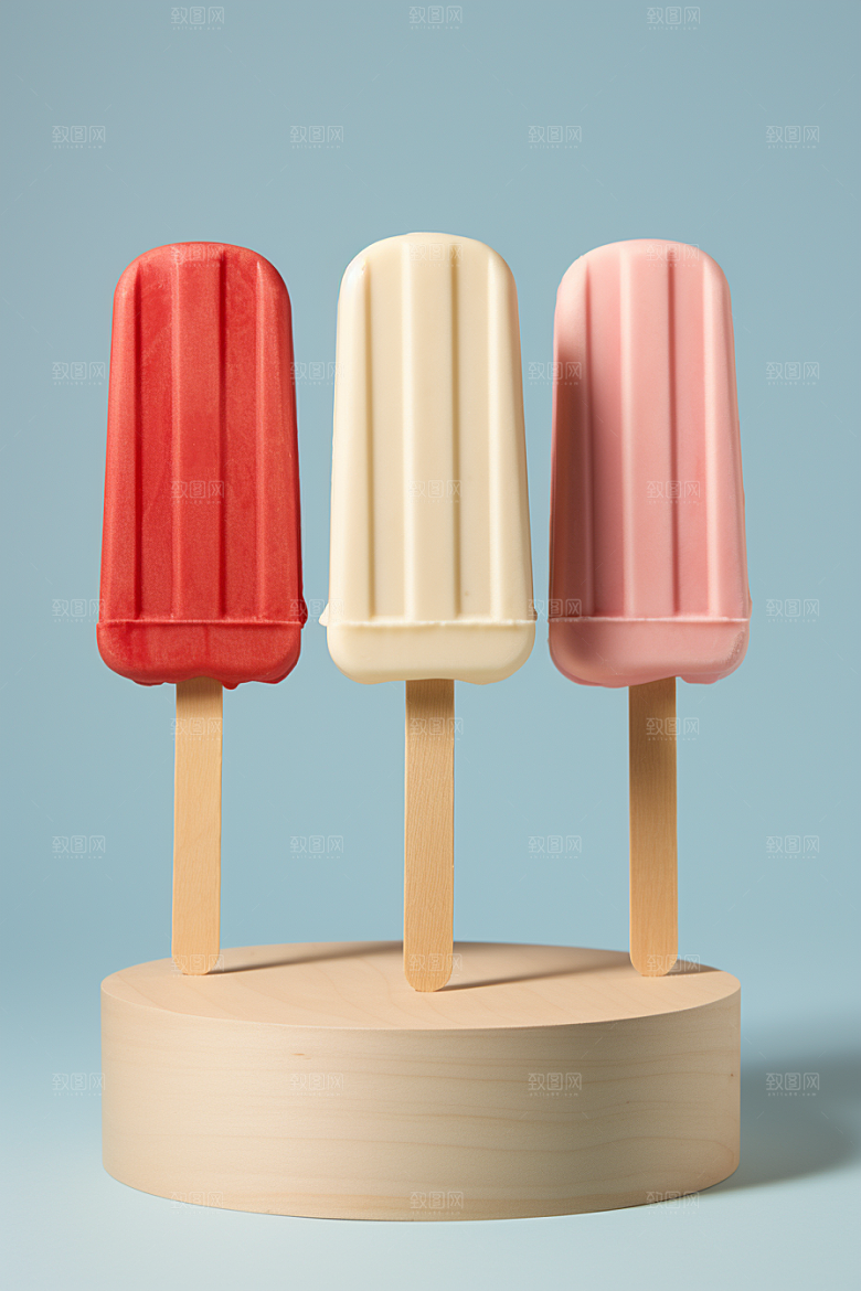 雪糕冰棒美食夏天素材