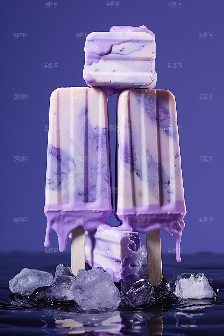 雪糕冰棒棒冰甜品素材