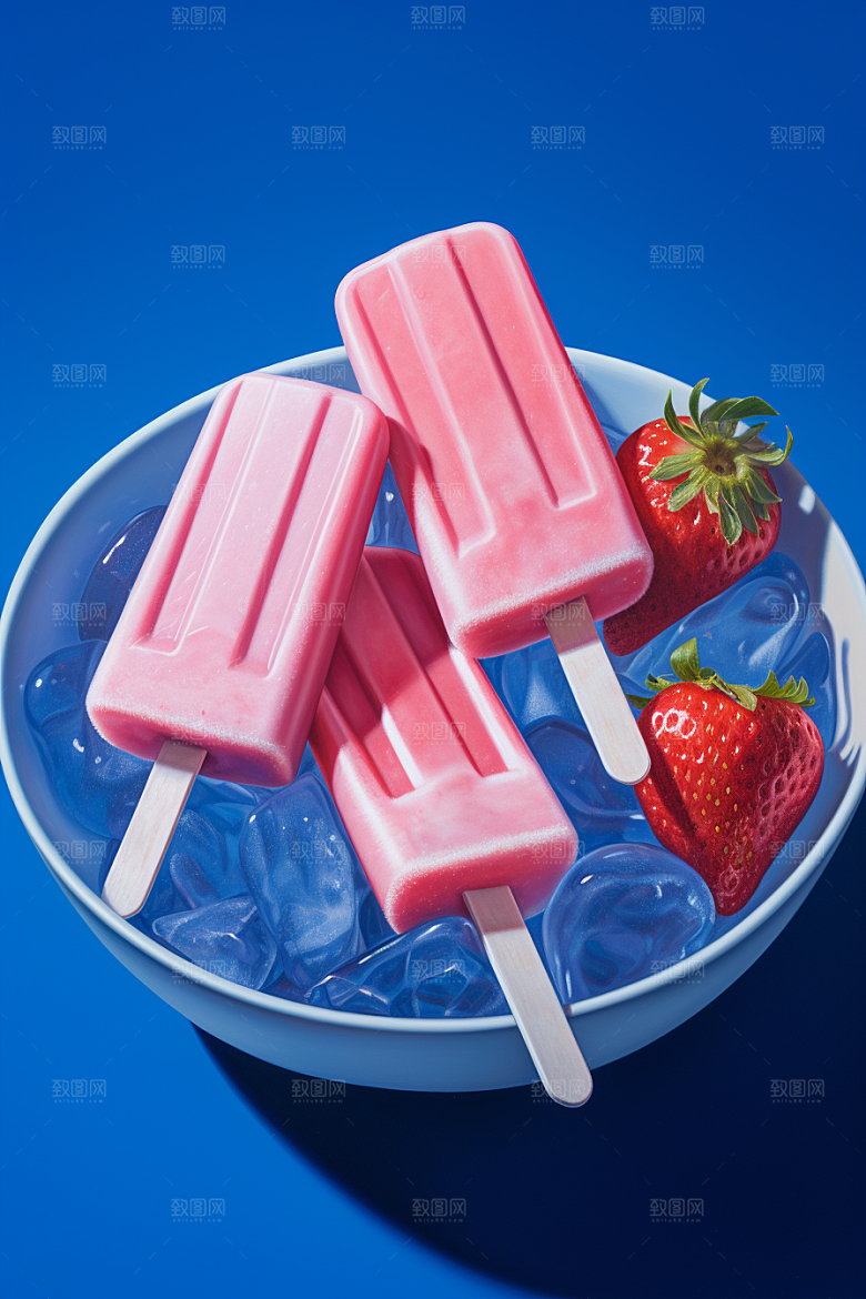 雪糕冰棒美味夏季素材