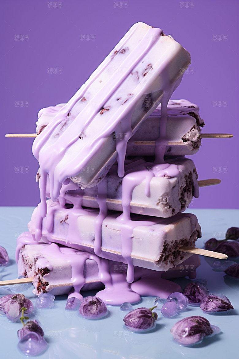 雪糕冰棒甜蜜美味素材