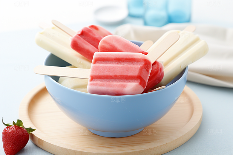 雪糕冰棒棒冰夏季素材