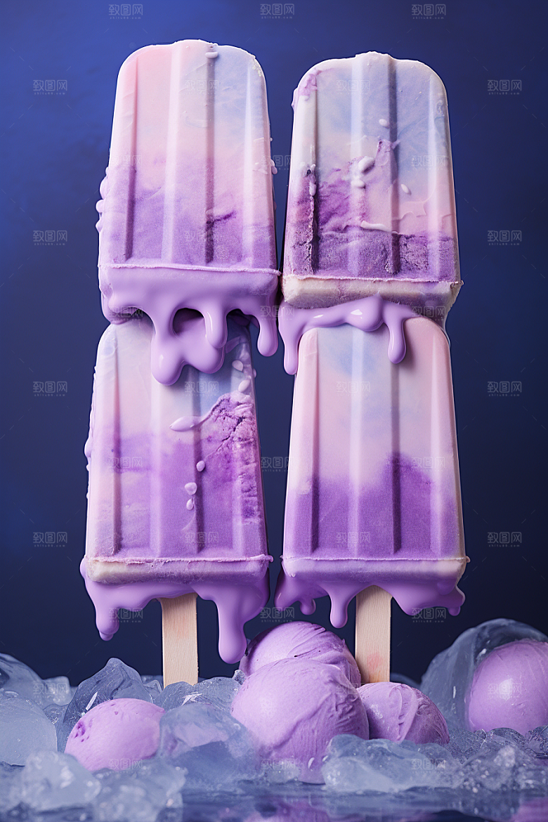 雪糕冰棒美食清凉素材