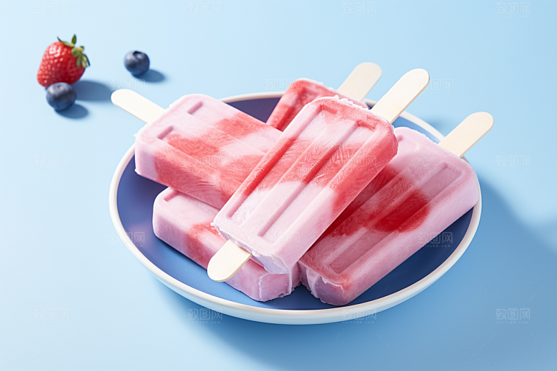 雪糕冰棒夏季清新素材