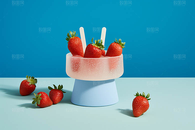 雪糕冰棒清凉夏天素材
