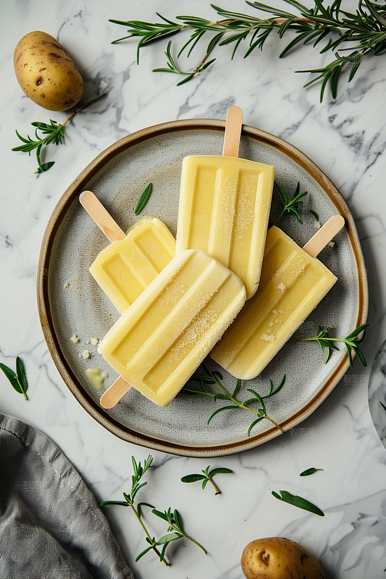 雪糕冰棒清凉夏季素材