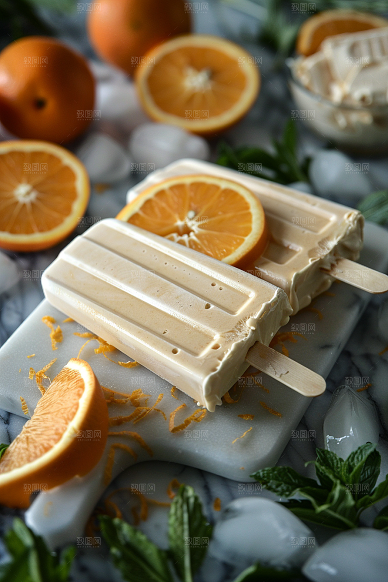 雪糕冰棒消暑甜品素材