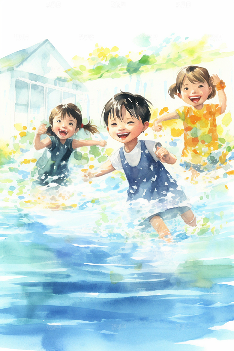 学生放暑假旅游毕业旅游插画