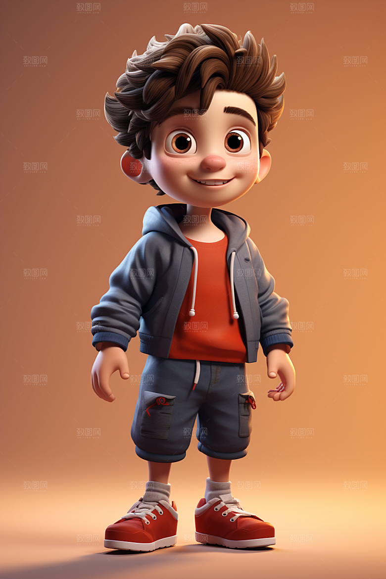 开学季学生青少年可爱模型