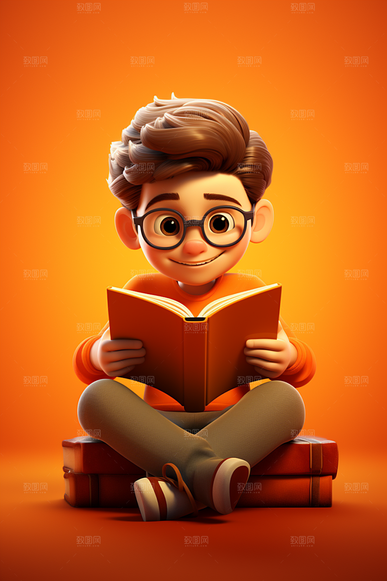 开学季学生立体青春模型