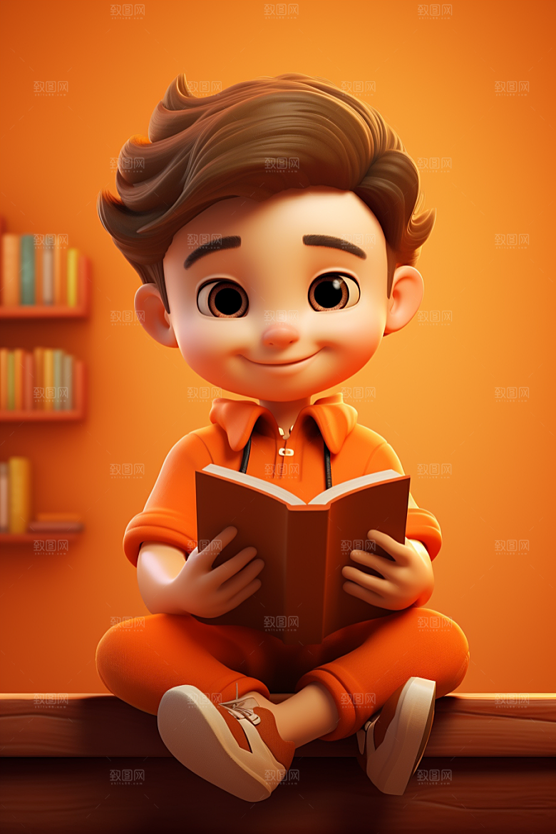 开学季学生青春3D模型
