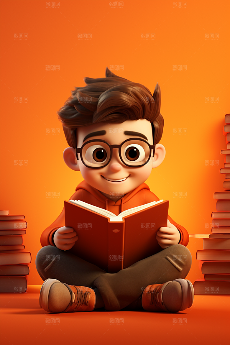 开学季学生立体可爱模型