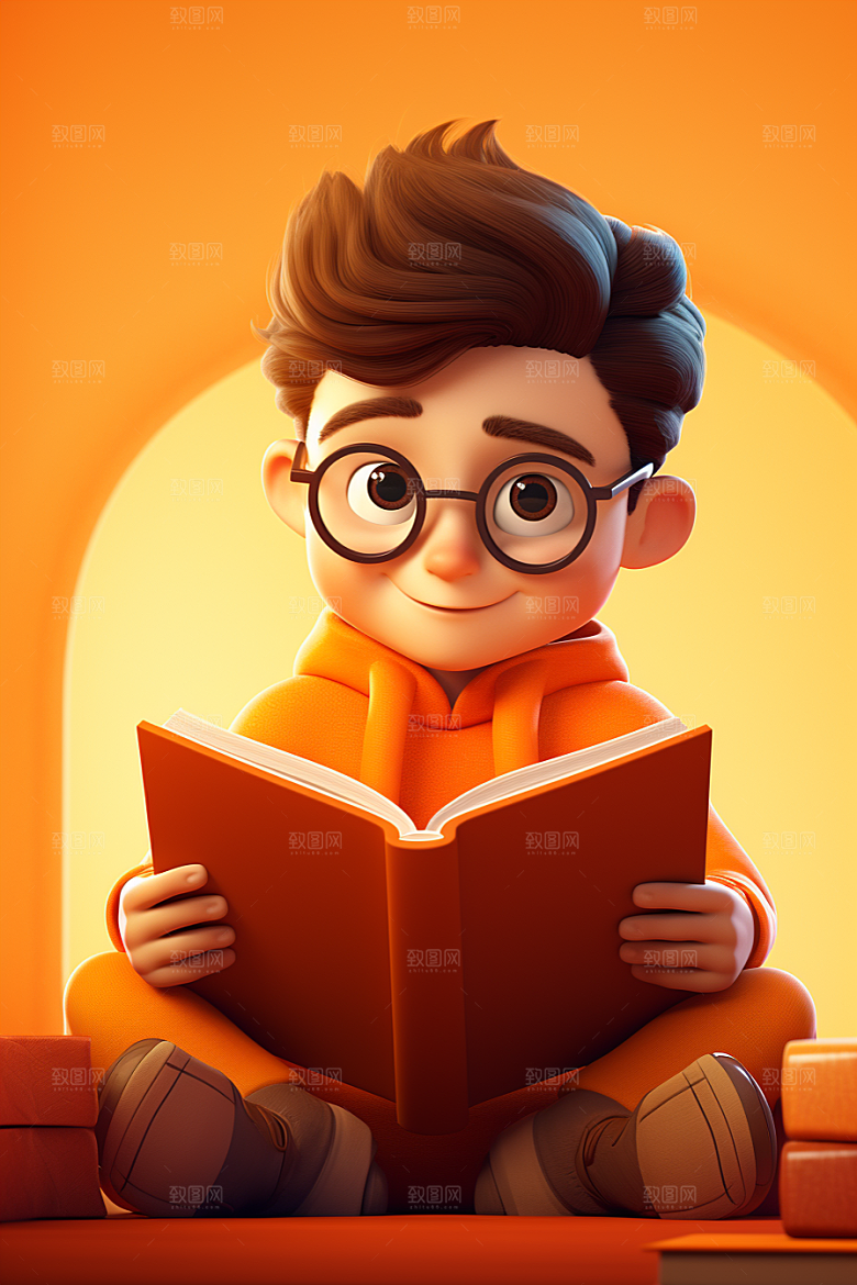 开学季学生立体青春模型