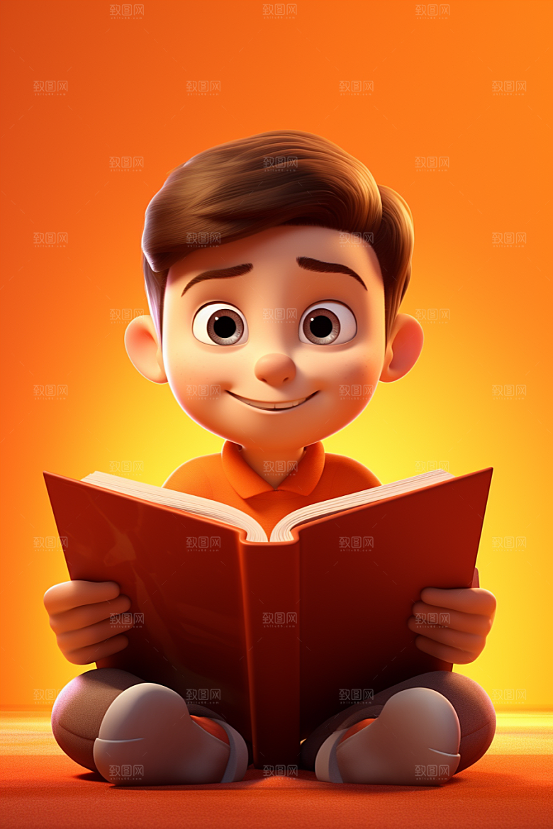 开学季学生阳光青少年模型