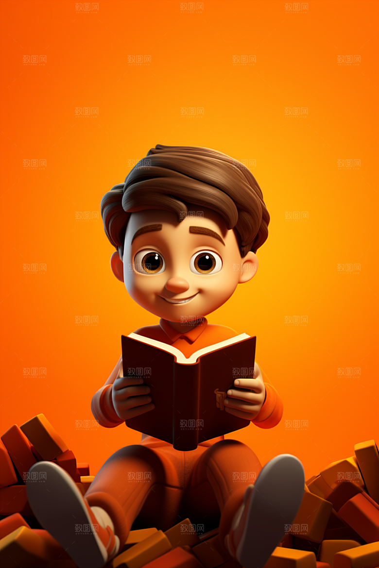 开学季学生立体可爱模型