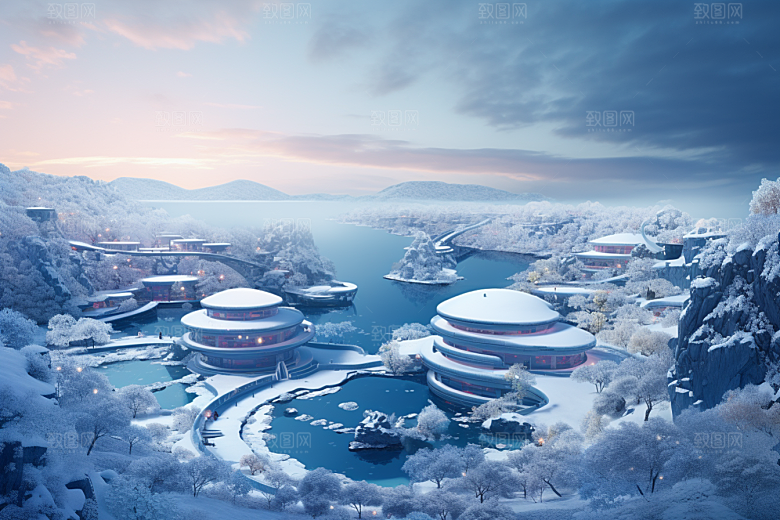 东北雪乡高清旅游素材