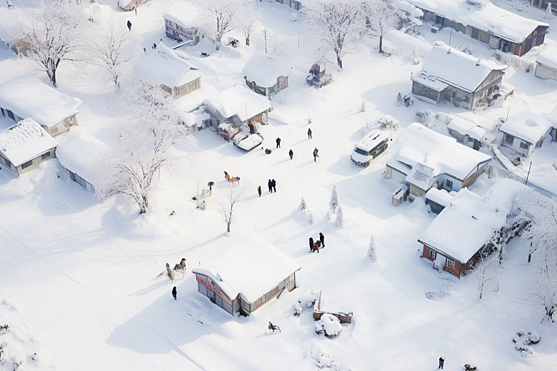 东北雪乡哈尔滨旅游素材