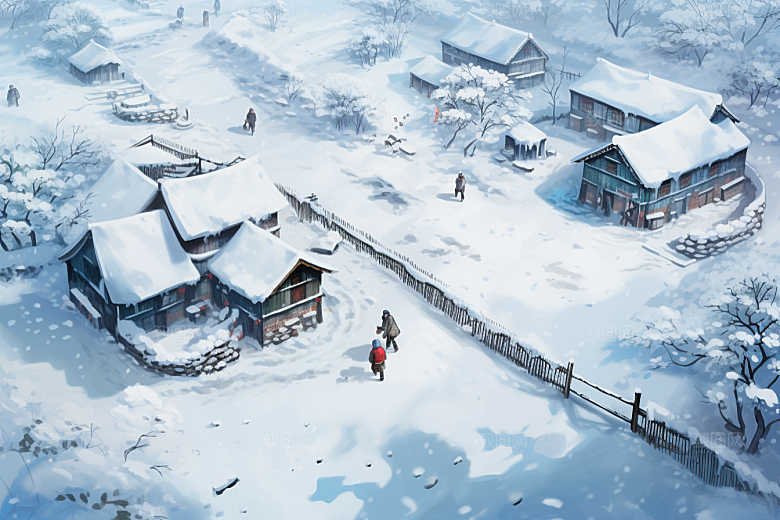 东北雪乡哈尔滨高清素材