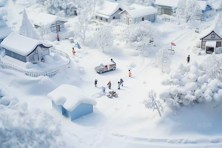 东北雪乡大雪北方素材