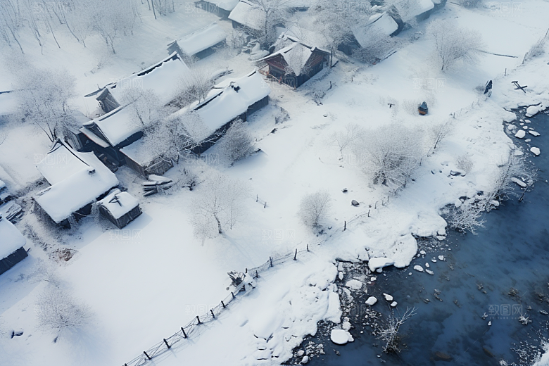 东北雪乡北方哈尔滨素材
