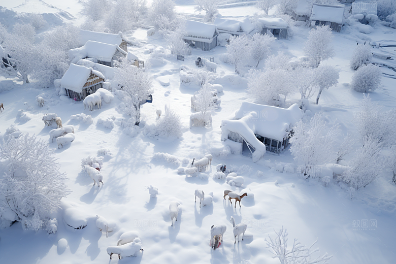 东北雪乡高清旅游素材