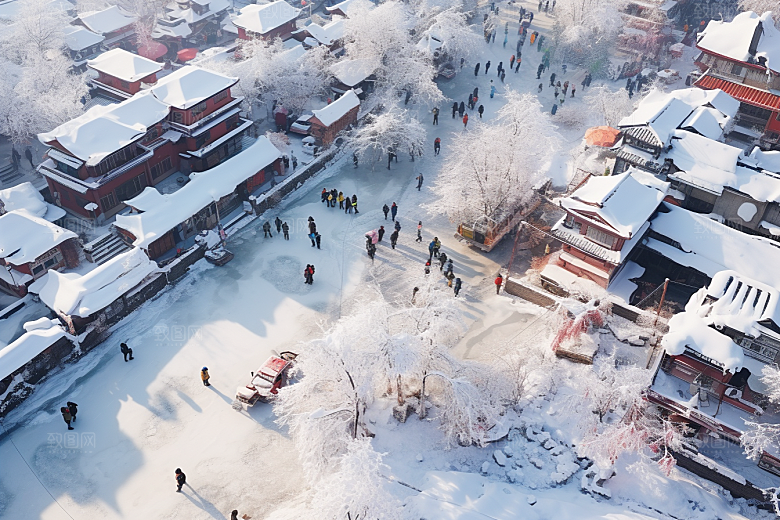 东北雪乡哈尔滨北方素材