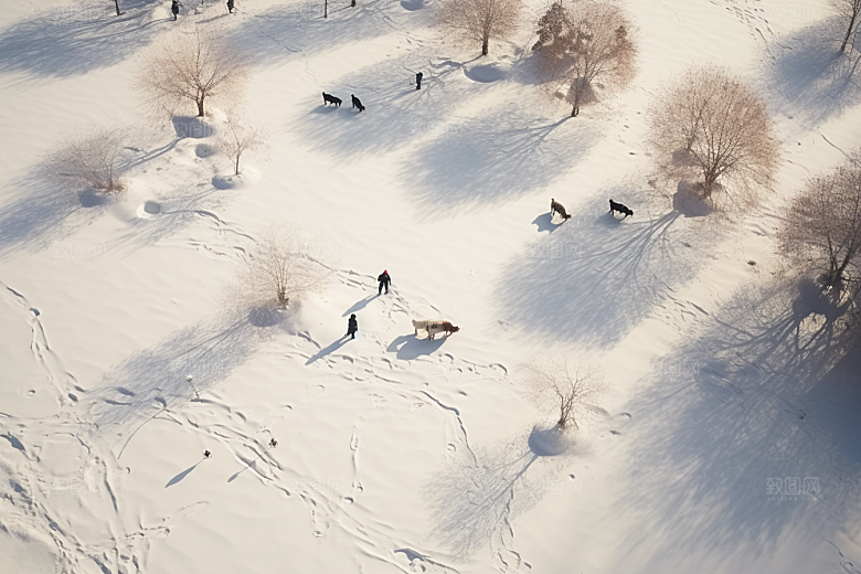 东北雪乡北方旅游素材
