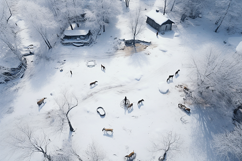 东北雪乡高清旅游素材