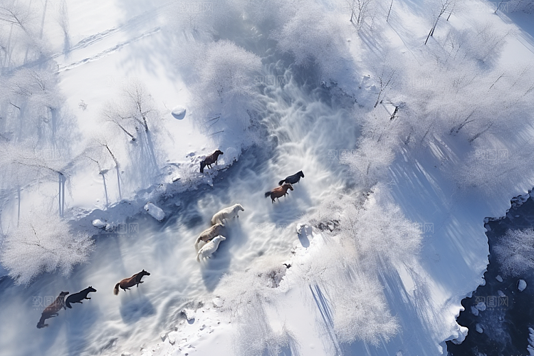 东北雪乡旅游大雪素材