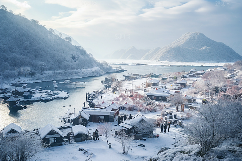 东北雪乡大雪北方素材