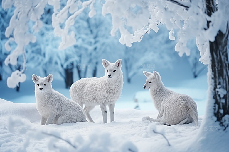 东北雪乡大雪旅游素材