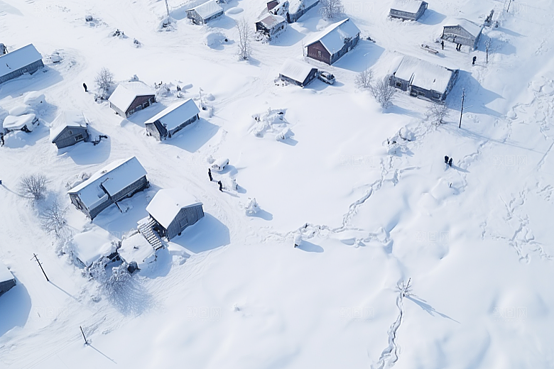 东北雪乡哈尔滨风光素材