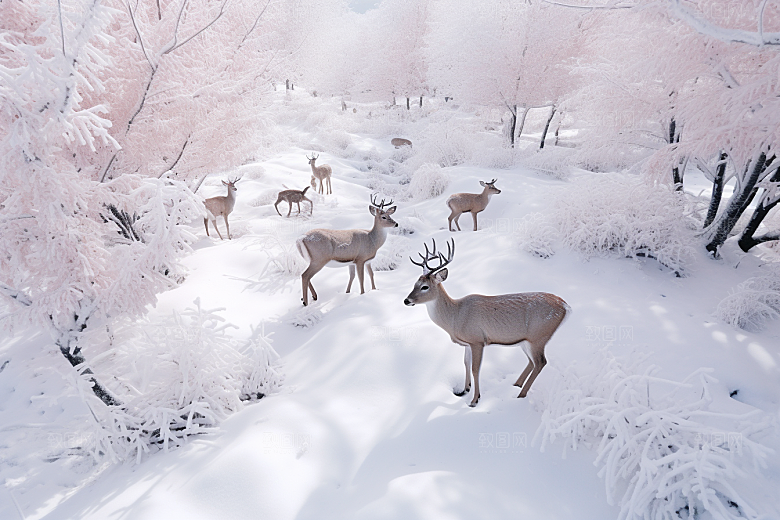 东北雪乡哈尔滨风光素材