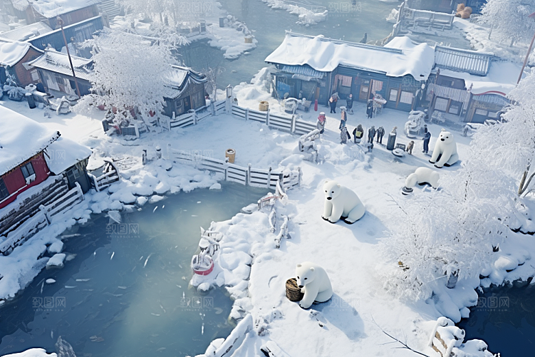 东北雪乡高清旅游素材