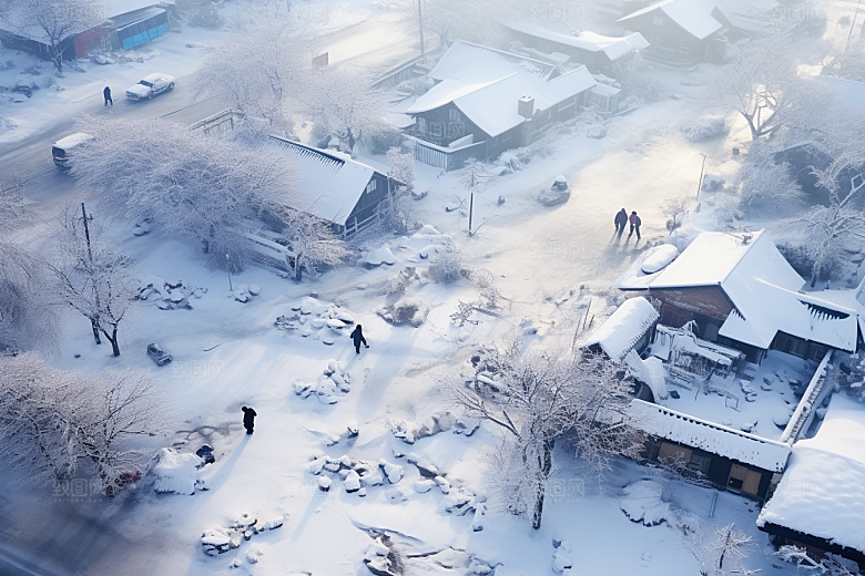 东北雪乡旅游高清素材