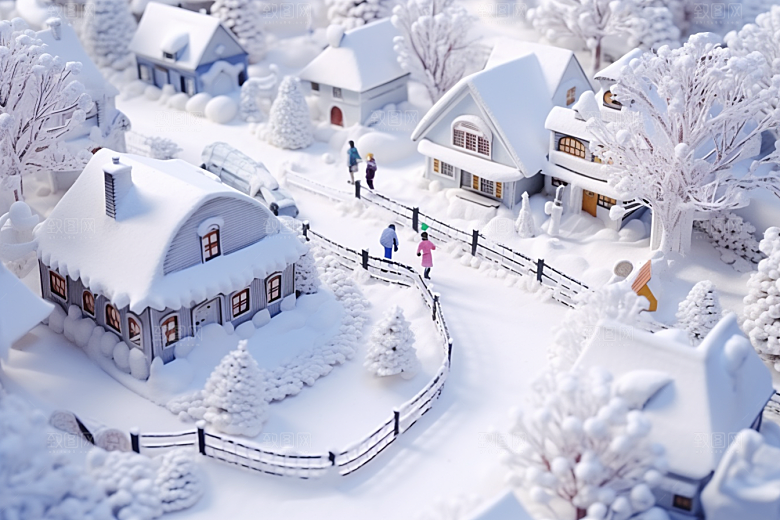 东北雪乡景区旅游素材