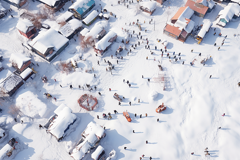 东北雪乡大雪北方素材