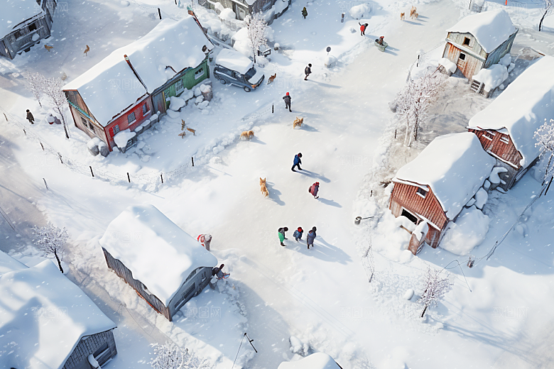 东北雪乡景区旅游素材