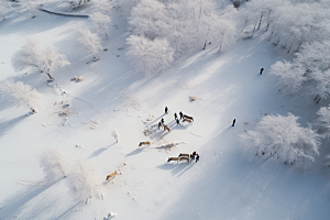 东北雪乡北方高清素材