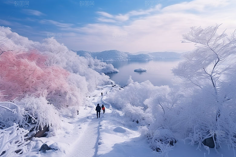 东北雪乡高清大雪素材