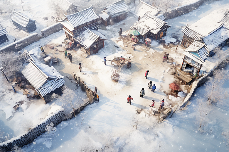 东北雪乡北方高清素材