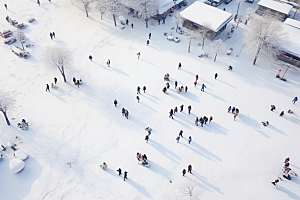 东北雪乡大雪旅游素材