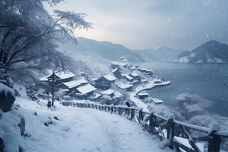 东北雪乡大雪哈尔滨素材