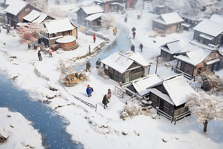 东北雪乡高清旅游素材