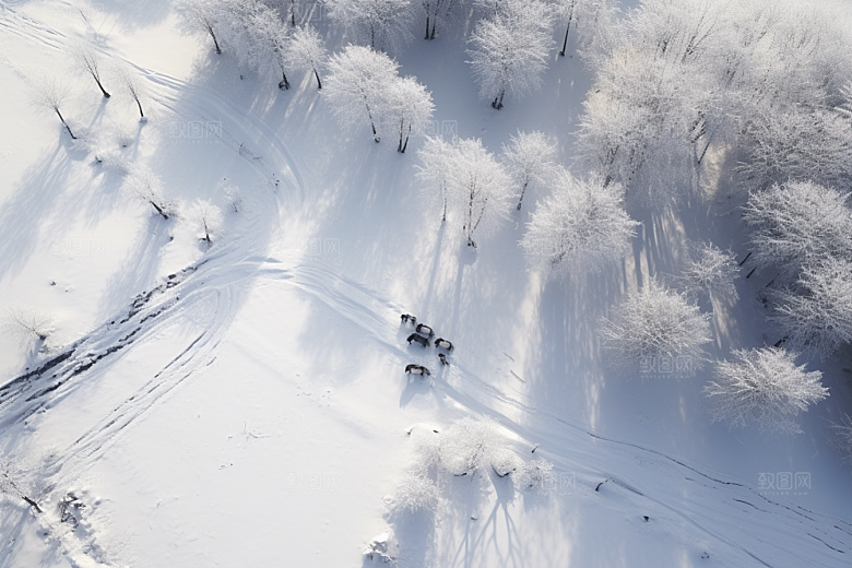 东北雪乡旅游北方素材