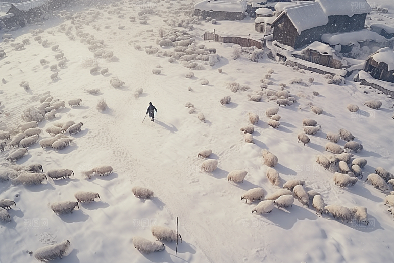 东北雪乡北方大雪素材