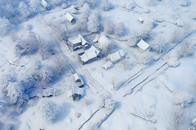 东北雪乡哈尔滨北方素材