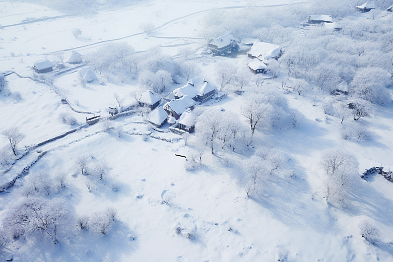 东北雪乡高清风光素材